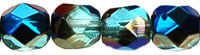 Fire-Polish 6mm (loose) : Blue Iris -  Aquamarine