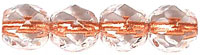 Fire-Polish 6mm (loose) : Crystal - Copper-Lined