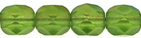 Fire-Polish 6mm (loose) : Matte - Olivine