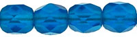 Fire-Polish 6mm (loose) : Matte - Capri Blue