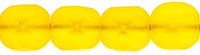 Fire-Polish 6mm (loose) : Matte - Lemon