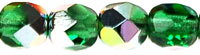 Fire-Polish 6mm (loose) : Green - Vitral