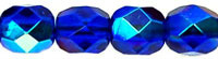 Fire-Polish 6mm (loose) : Cobalt AB