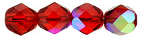 Fire-Polish 6mm (loose) : Siam Ruby AB