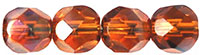 Fire-Polish 6mm (loose) : Dk Topaz - Celsian