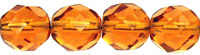 Fire-Polish 8mm (loose) : Topaz