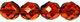 Fire-Polish 8mm (loose) : Dk Topaz