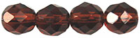 Fire-Polish 8mm (loose) : Dk Topaz