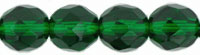 Fire-Polish 8mm (loose) : Green Emerald