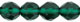 Fire-Polish 8mm (loose) : Dk Emerald