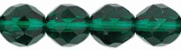 Fire-Polish 8mm (loose) : Dk Emerald