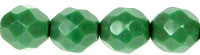 Fire-Polish 8mm (loose) : Opaque Green