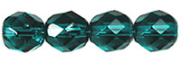 Fire-Polish 8mm (loose) : Teal