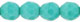 Fire-Polish 8mm (loose) : Opaque Turquoise