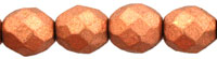 Fire-Polish 8mm (loose) : Matte - Metallic Copper