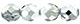 Fire-Polish 8mm (loose) : Silver 1/2