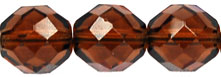 Fire-Polish 10mm (loose) : Smoky Topaz