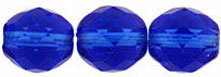 Fire-Polish 10mm (loose) : Cobalt