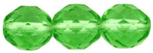 Fire-Polish 10mm (loose) : Peridot