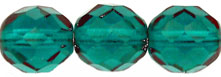 Fire-Polish 10mm (loose) : Teal