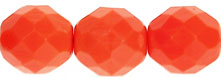 Fire-Polish 10mm (loose) : Opaque Orange