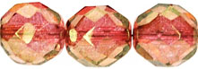 Fire-Polish 10mm (loose) : Luster - Pink