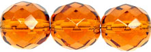 Fire-Polish 12mm (loose) : Dk Topaz