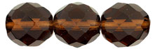 Fire-Polish 12mm (loose) : Smoky Topaz