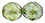 Firepolish 12mm (loose) : Luster - Transparent Green