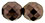 Firepolish 12mm (loose) : Dk Bronze