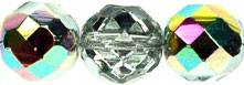 Fire-Polish 12mm (loose) : Crystal - Vitral