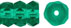 Firepolish 6/3mm Rondell : Emerald