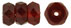 Firepolish 6/3mm Rondell (loose) : Garnet