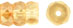 Firepolish 6/3mm Rondell : Luster - Transparent Champagne