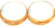 Table Cut Coin Bead 10mm : Alabaster - Picasso