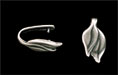 Leaf Double Pinch Bail 17/9mm : Antique Silver
