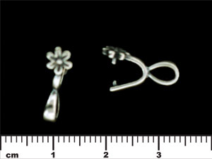 Daisy Pinch Bail 16/5mm : Antique Silver