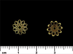 Rope Bead Cap 10/3mm : Antique Brass