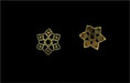 Pointed Star Cap 10mm : Antique Brass