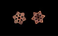 Pointed Star Cap 10mm : Antique Copper