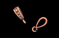 Whimsy Beaded Bail 13mm : Antique Copper