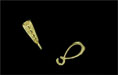 Whimsy Beaded Bail 13mm : Brass