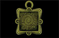 Fancy Square Picture Frame 26/21mm : Antique Brass