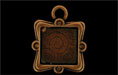 Fancy Square Picture Frame 26/21mm : Antique Copper