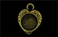 Heart Nouveau Frame 25/19mm : Antique Brass