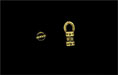 Rustic Crimp Tube with Loop 10/3mm : Antique Brass