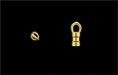 Rustic Crimp Tube with Loop10/3mm : Gold