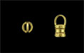 Rustic Crimp Tube with Loop12/6mm : Gold