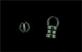 Rustic Crimp Tube with Loop12/6mm : Gun Metal