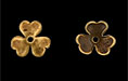 Clover Bead Cap 10mm : Antique Brass